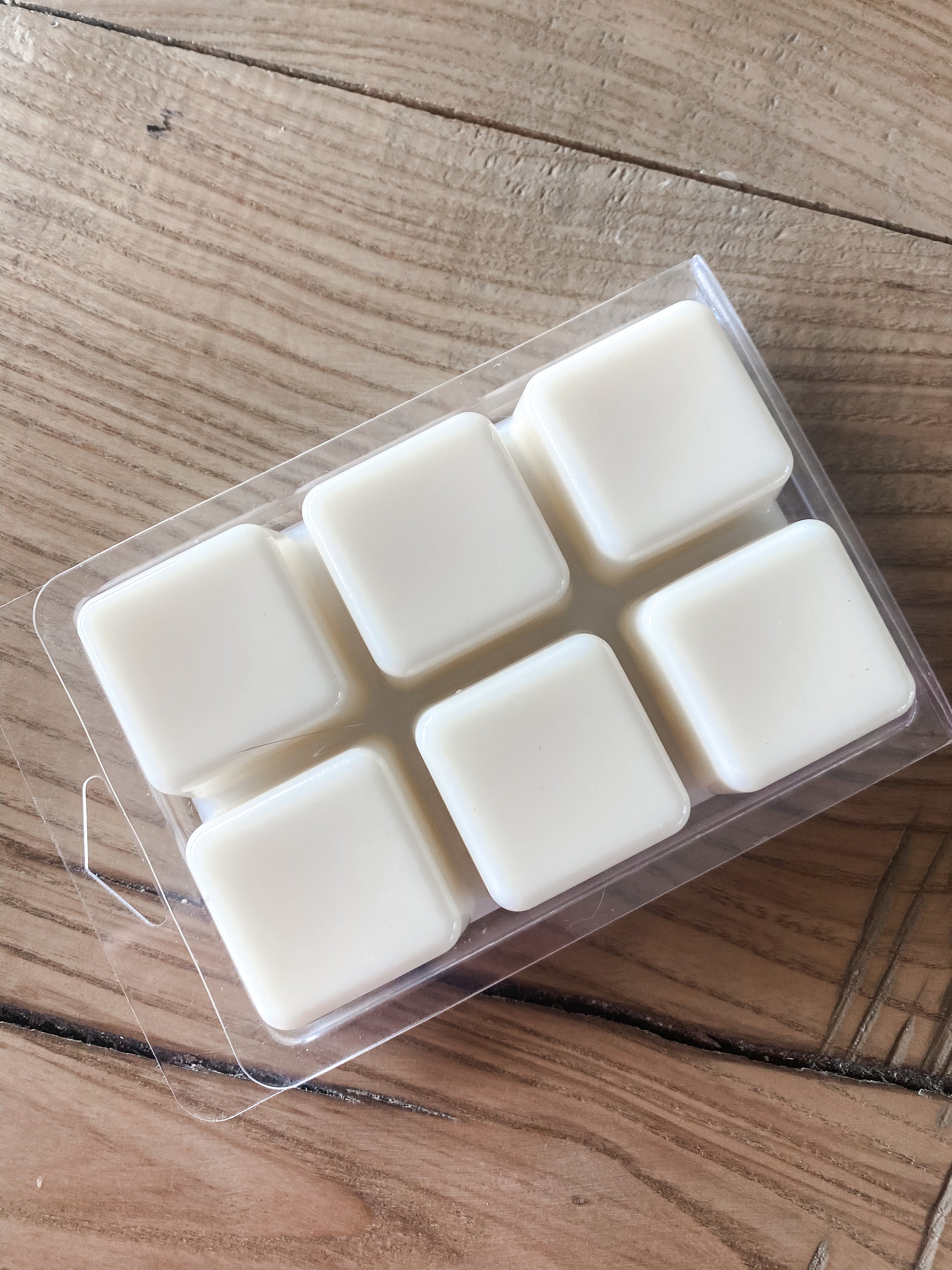 30 Pcs White Kraft Box With Crystal Clear Clamshell for Wax Melts Clamshells  for Wax Melts Wax Melt Clamshells 6 Cavity 